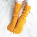 Solid color design cotton fashion woman  custom wholesale Leisure socks